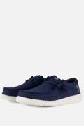 HEYDUDE Wally Sport Instappers blauw Canvas