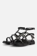 Linea Zeta Sandalen zwart Leer