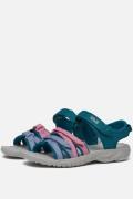 Teva Tirra Sandalen blauw Textiel