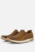 Outfielder Instappers cognac Nubuck