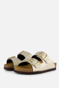 Scholl Noelle Raffia Sandalen goud Leer