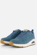 Skechers Uno Stand On Air sneakers blauw Suede