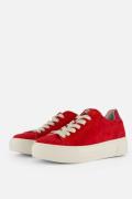 Gabor Sneakers rood Suede