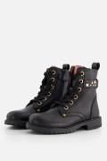 Develab Studs Veterboots zwart Leer