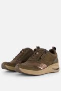 Tamaris Comfort Sneakers taupe Leer