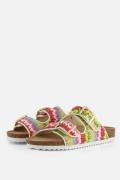 Colors of California Raffia Sandalen roze