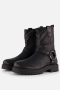 Vingino Carice Biker boots zwart Leer