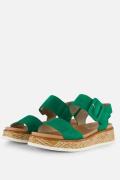 Rieker Sandalen groen Nubuck