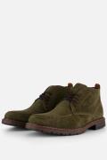 Rieker Veterschoenen groen Suede