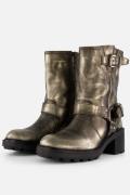 Lazamani Vintage Biker boots zilver Leer