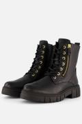 Feyn Paige29 Veterboots zwart Leer