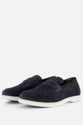 Marco Tozzi Instappers blauw Suede