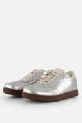 Woden Bjork Sneakers zilver Leer