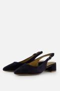 Tamaris Slingback Pumps blauw Leer