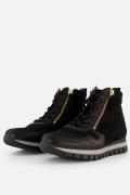 Gabor Veterboots zwart Suede