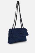 Charm Schoudertas Denim blauw Canvas