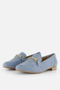 Marco Tozzi Denim Instappers blauw Textel