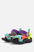 Muyters Sandalen zwart Textiel