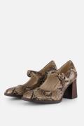 Tamaris Mary Jane Pumps bruin Synthetisch