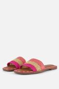 Tamaris Slippers roze Textiel