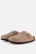 Scholl Fae Clog Slippers beige Suede