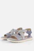 Tamaris Comfort Sandalen blauw Leer