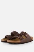 Birkenstock Arizona Slippers bruin Imitatieleer