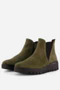 Gabor Chelsea boots groen Suede