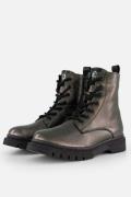 Tamaris Veterboots zilver Textiel