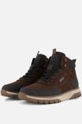 Rieker Veterboots zwart Nubuck