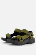 Muyters Sandalen groen Textiel