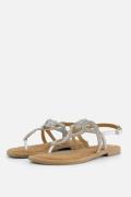 Lazamani Sandalen zilver Leer