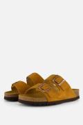 Scholl Josephine Slippers cognac Suede