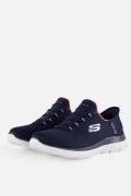 Skechers Slip-Ins Summits Wide Fit blauw Textiel