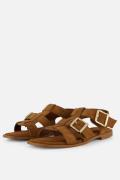 Linea Zeta Sandalen bruin Suède