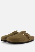 Scholl Olivier Muiltjes groen Suede