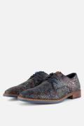 Vertice Veterschoenen blauw Leer