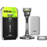 Gillette Labs Razor With Exfoliating Bar & Stand 2 Blades Travel