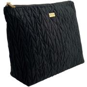PIPOL BAZAAR Triangle Cosmetic Bag Quilted Black