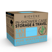 Biovène Universal Bamboo In-Shower Case for Storage & Travel Sky