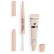 Makeup Revolution Lip Shape Kit Pink Nude