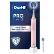 Oral B Pro Series 3 Electric Toothbrush 2 Brush heads Pink