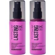 Maybelline New York Lasting Fix Makeup Setting Spray Duo 2x100 ml