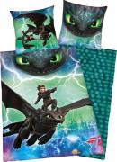 Kinderovertrekset Dragons avontuur met glow in the dark effect (2-deli...