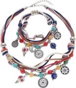 Lascana Sieradenset Ketting en armband met heel veel hangertjes