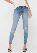 NU 25% KORTING: Only Ankle jeans ONLBLUSH LIFE met destroyed-effect