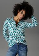 NU 20% KORTING: Aniston CASUAL Blouse zonder sluiting met oprolbare mo...