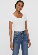 NU 20% KORTING: Vero Moda Shirt met ronde hals VMMAXI MY SOFT SS U-NEC...