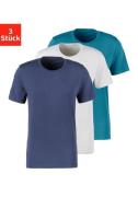 NU 20% KORTING: Bruno Banani T-shirt met ronde hals (set, 3-delig)