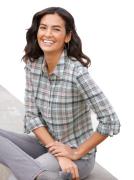 NU 20% KORTING: Casual Looks Geruite blouse